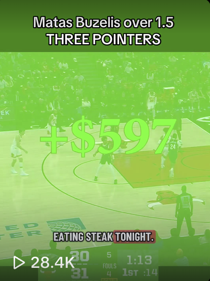 Matas Buzelis TikTok thumbnail