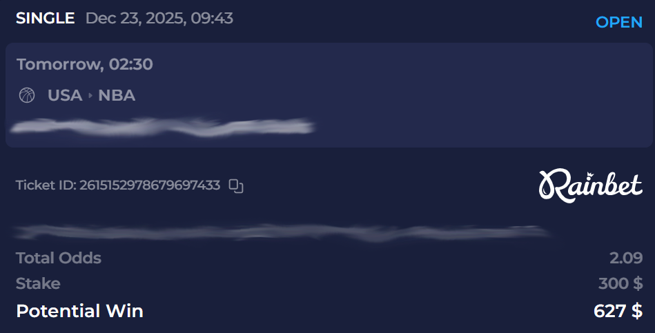 Betting slip preview